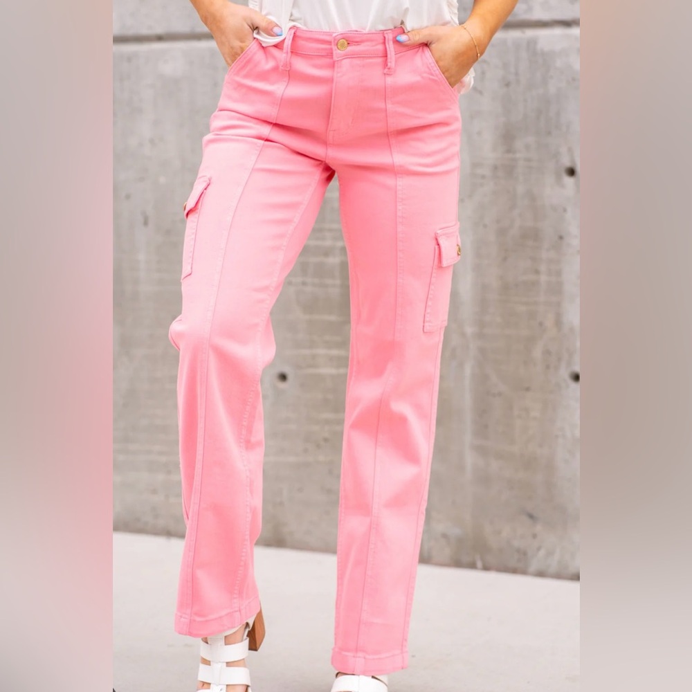Judy Blue  Cargo Straight Leg Jeans